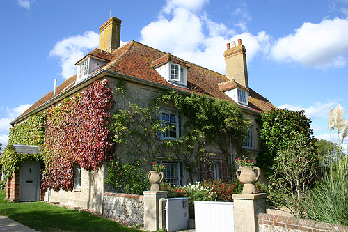 Charleston Farmhouse as it can be seen today.